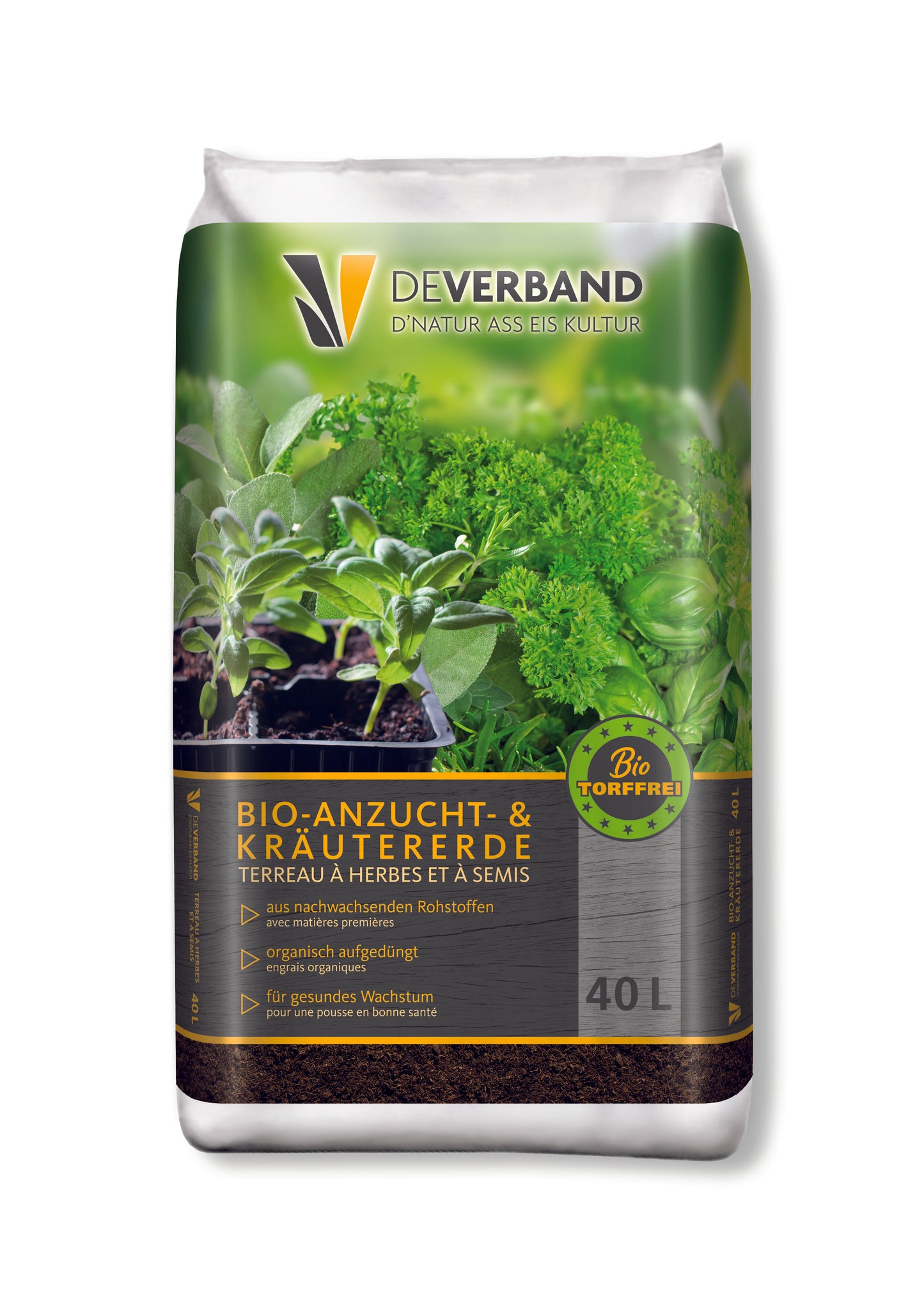 De Verband BIO Anzuchterde 40l Torffrei